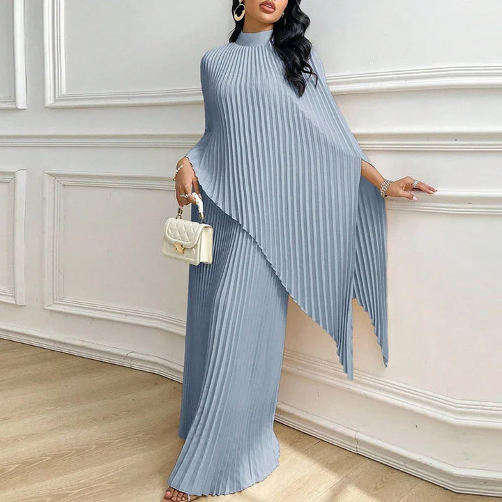 Larkspur Pleated Draped Cape Set