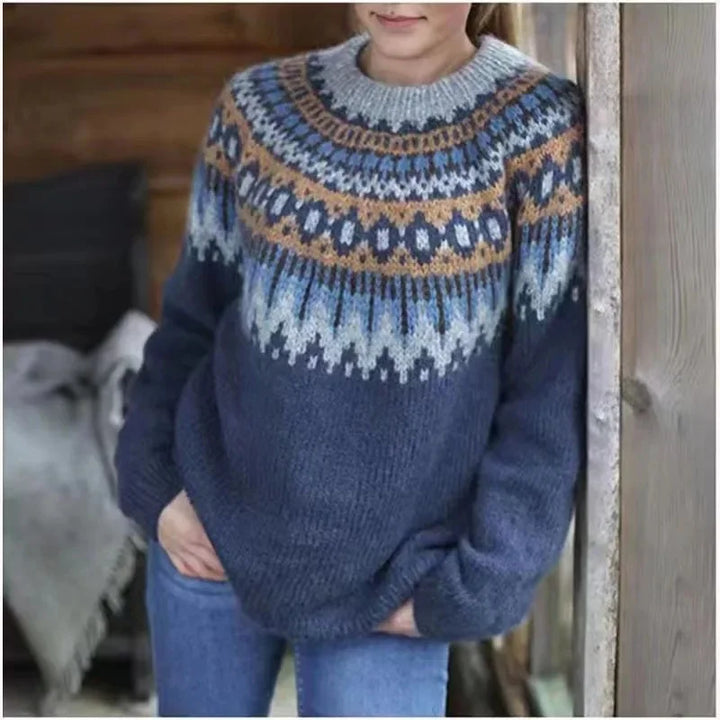 Nadine Fair Isle Crew Neck Sweater