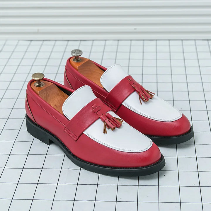 Maison Leather Tassel Loafers
