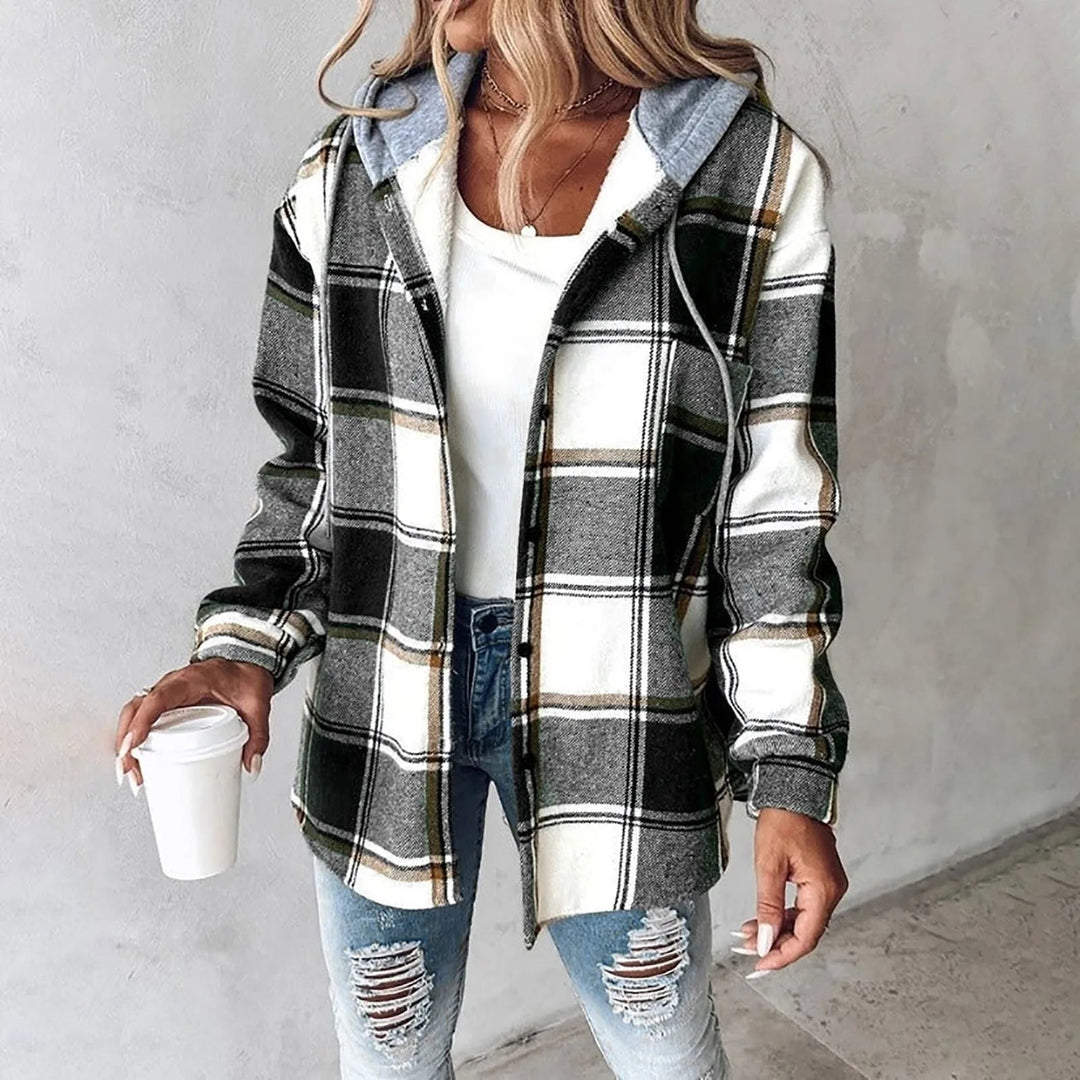Genevra Drawstring Hood Shacket