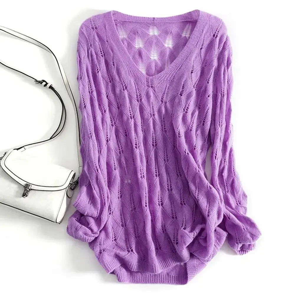 Josafine Hollow Knit Top