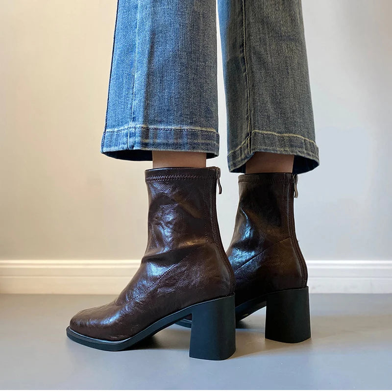 Madaline Retro Ankle Boots