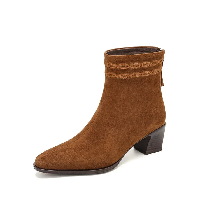 Teodora Square Toe Ankle Boots
