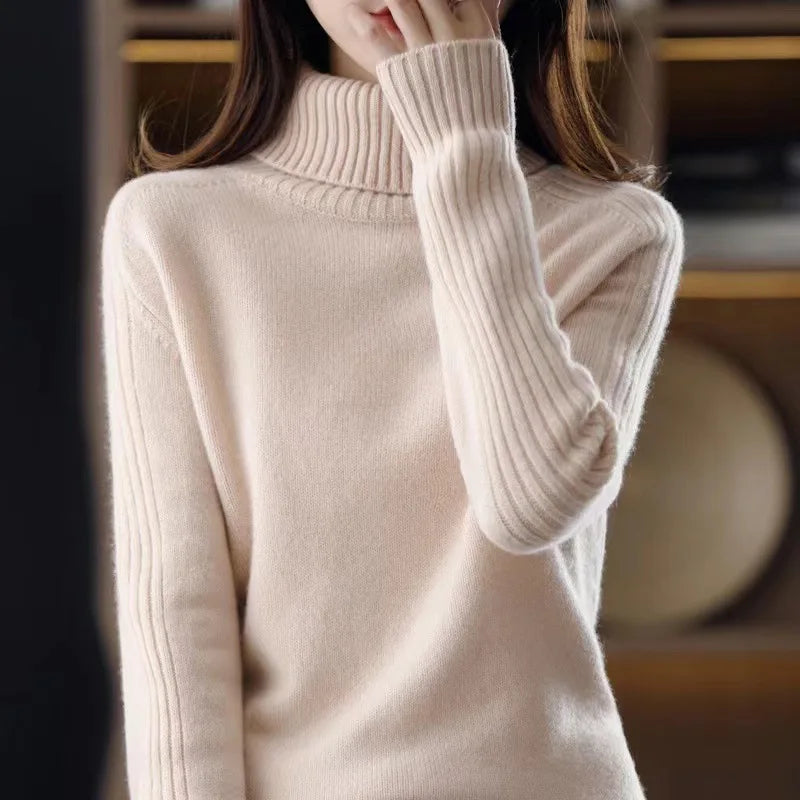 Eloise Ribbed Turtleneck Sweater