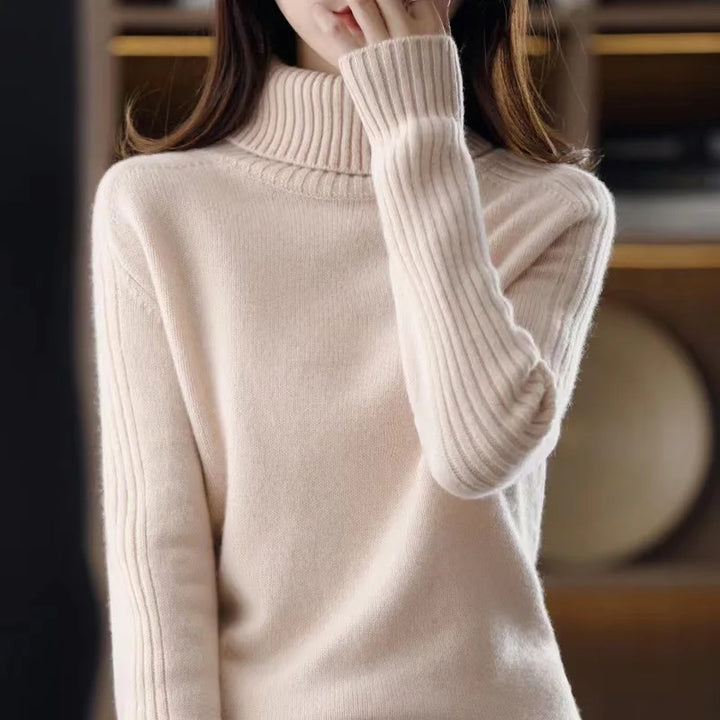 Eloise Ribbed Turtleneck Sweater