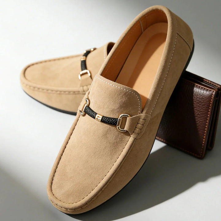Ethan Suede Slip On Loafers