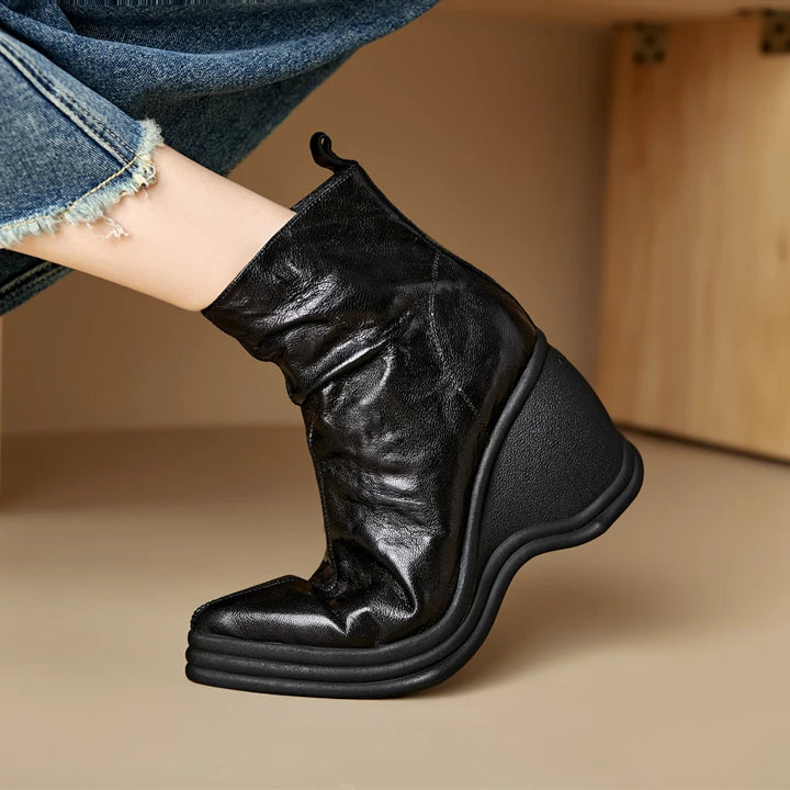 Frenchie Genuine Leather Boots