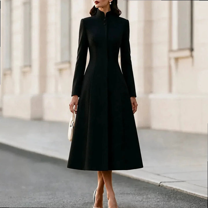 Fernwood Stand Collar Coat Dress