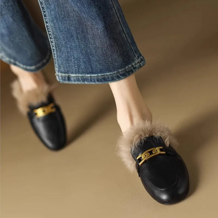 Vittoria Whisper Fur Mules