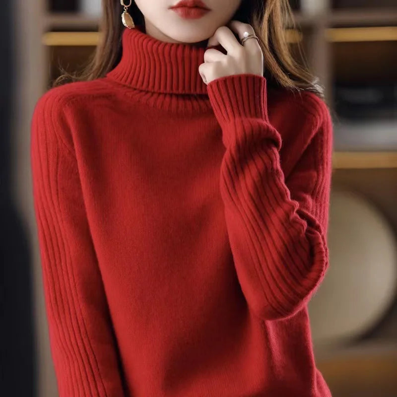 Eloise Ribbed Turtleneck Sweater