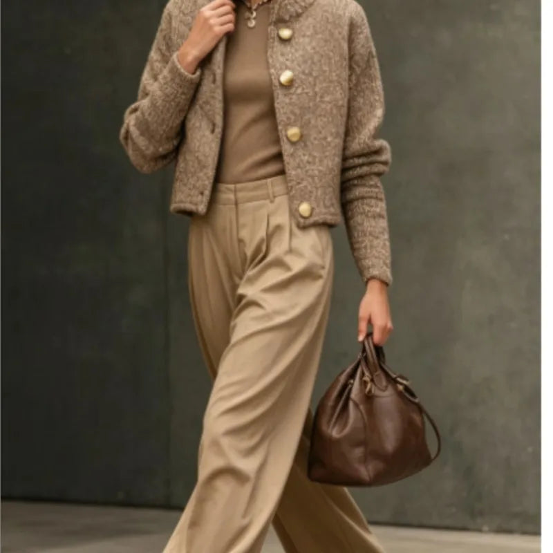 Winona Bouclé Knit Cardigan