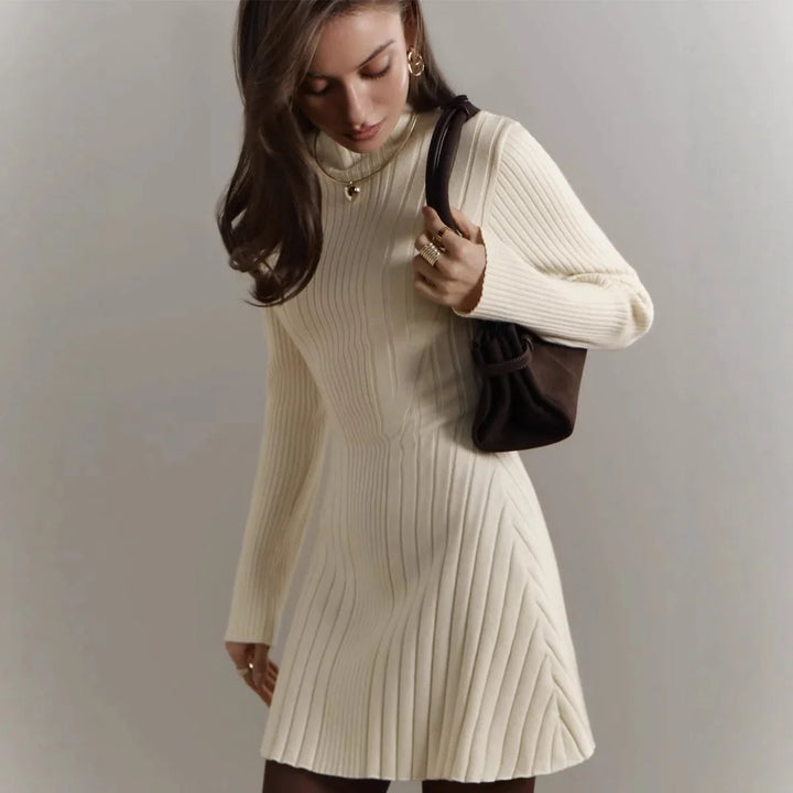 Guinevere Mock Neck Sweater Dress