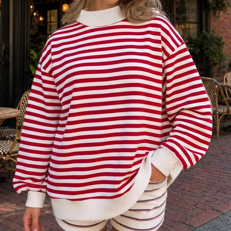 Marlena Striped Pullover Set