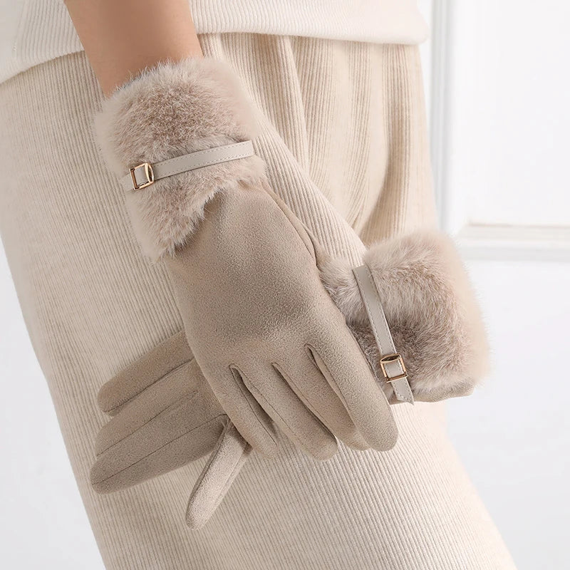 Natasha Faux Fur Gloves
