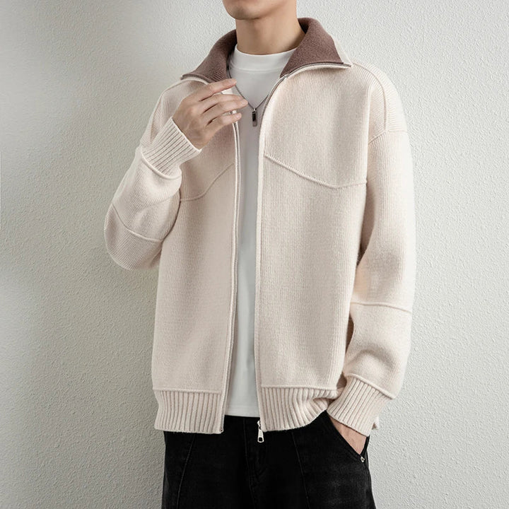 Lucan Contrast Collar Cardigan