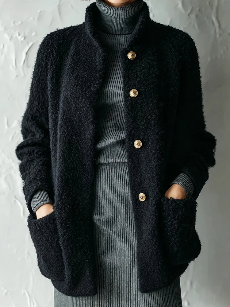 Celestine Bouclé Stand Collar Jacket