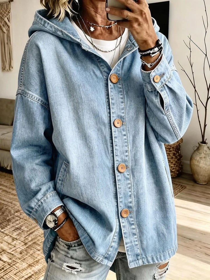 Francesca Hooded Denim Jacket