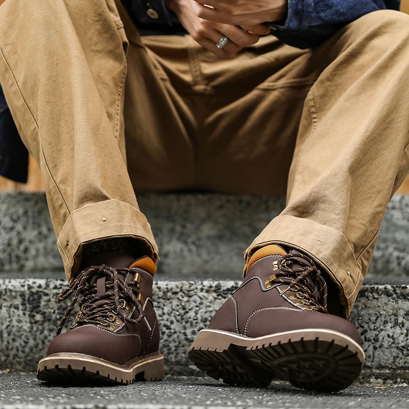 Nathan Rugged Leather Boots