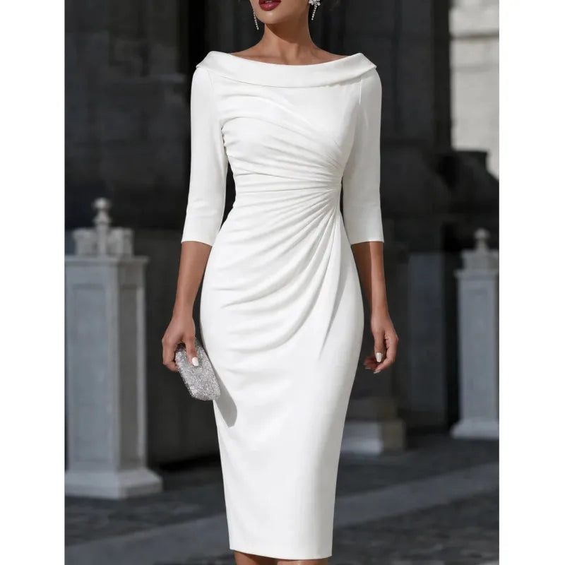 Odette Ruched Sheath Dress