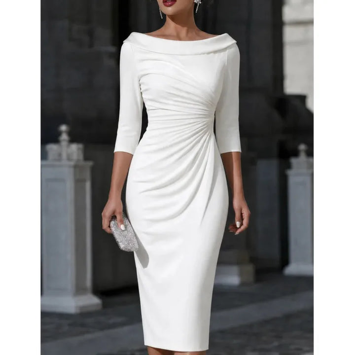 Odette Ruched Sheath Dress