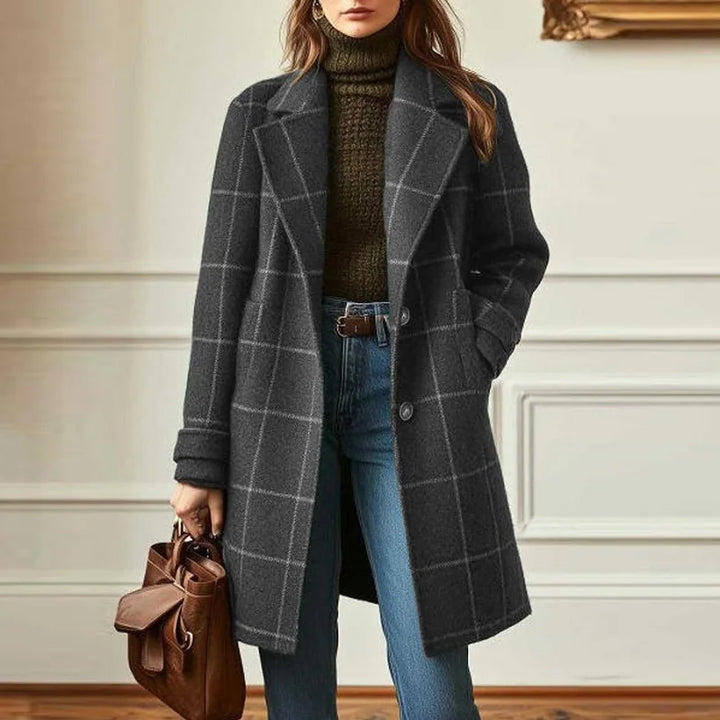 Aurelia Wool Plaid Coat