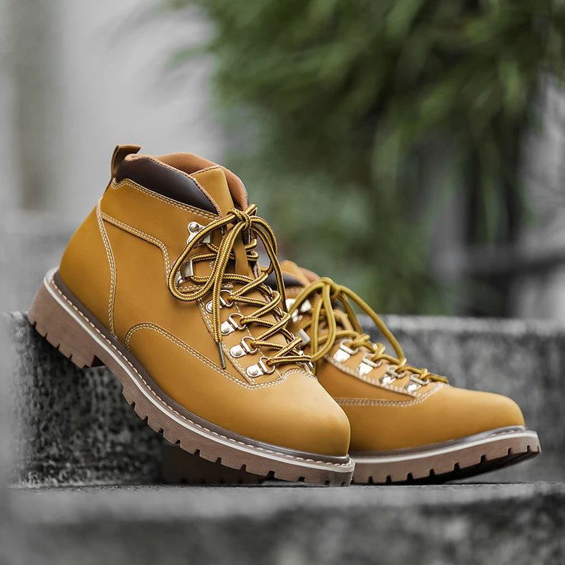 Nathan Rugged Leather Boots