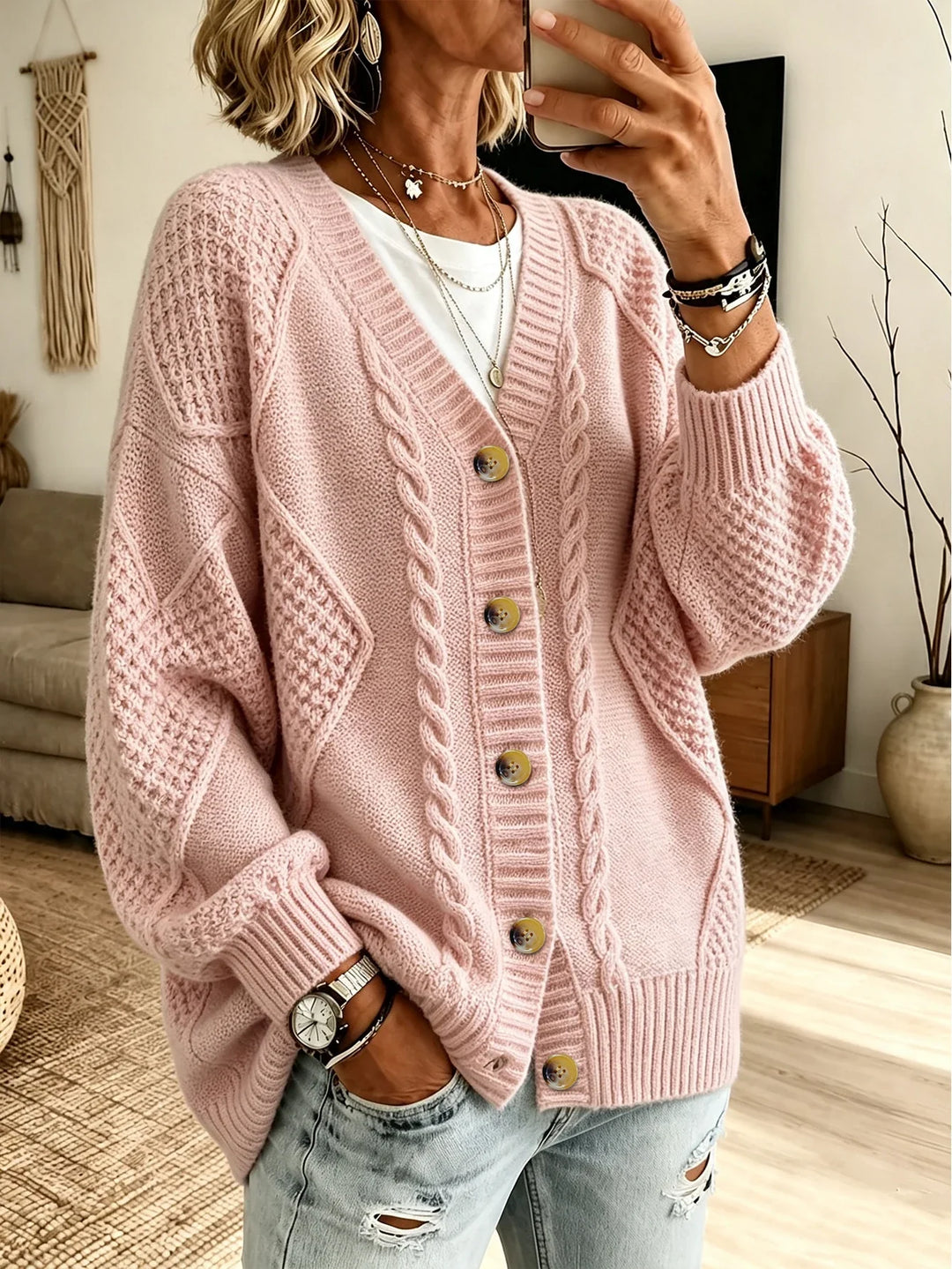 Isobel Cable Knit Cardigan