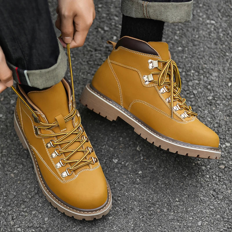 Nathan Rugged Leather Boots