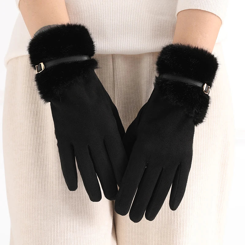 Natasha Faux Fur Gloves