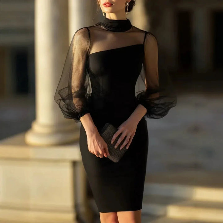 Tatiana Lantern Sleeve Dress