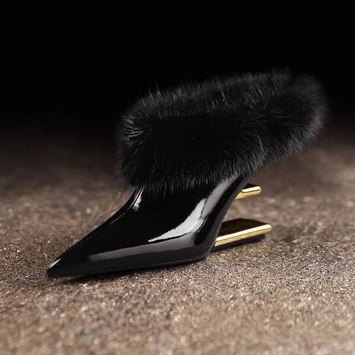 Alvina Whisper Furry Heels