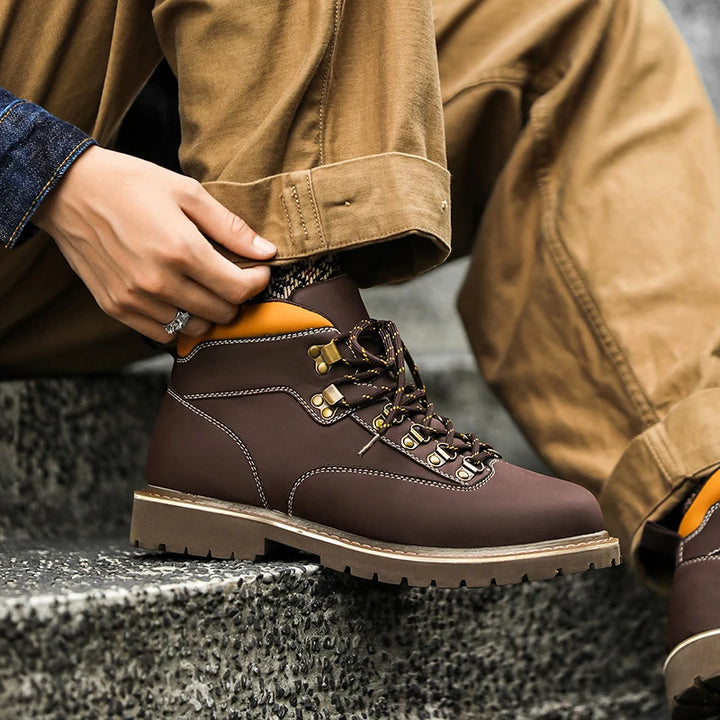 Nathan Rugged Leather Boots