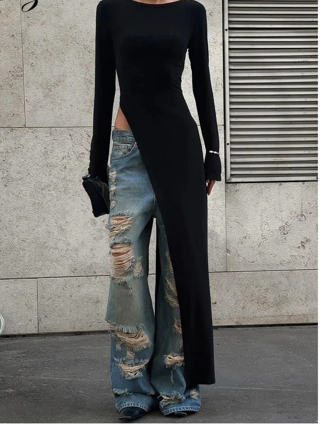 Isabette Side Slit Maxi Dress