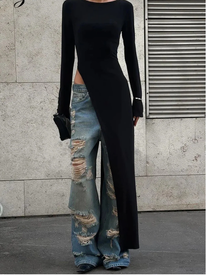 Isabette Side Slit Maxi Dress