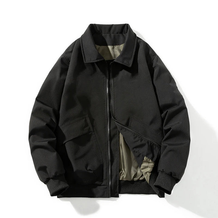 Autumn Winter Jackets Men Solid Bomber Jacket Men Military Vintage Retro Motorcycle Jacket Casual Parkas Windbreaker Pocket Male