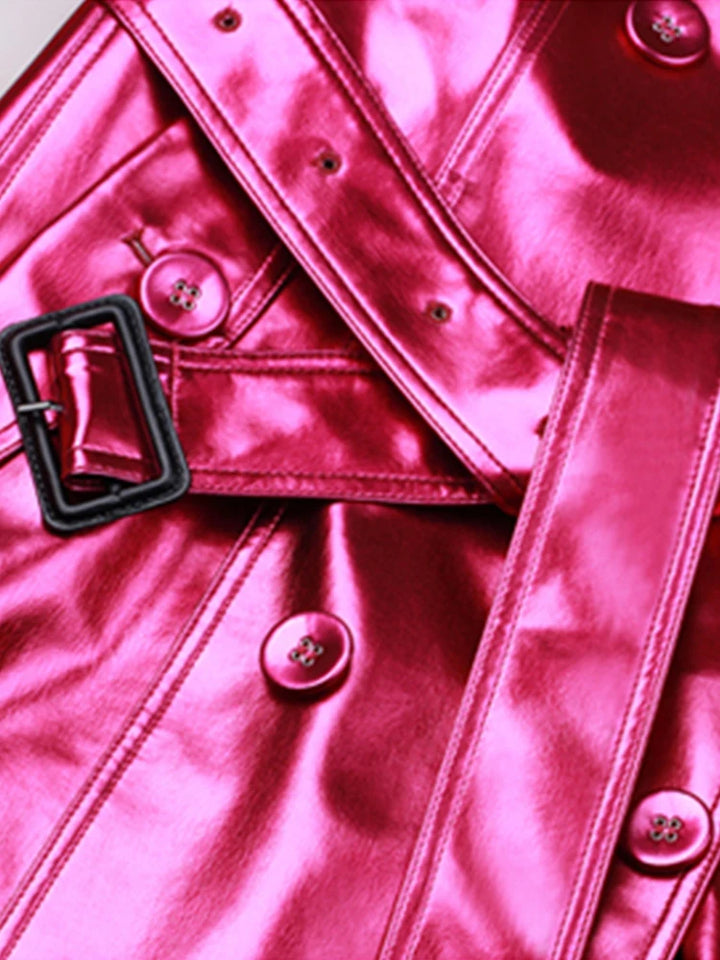 Josefine Leather Trench Coat