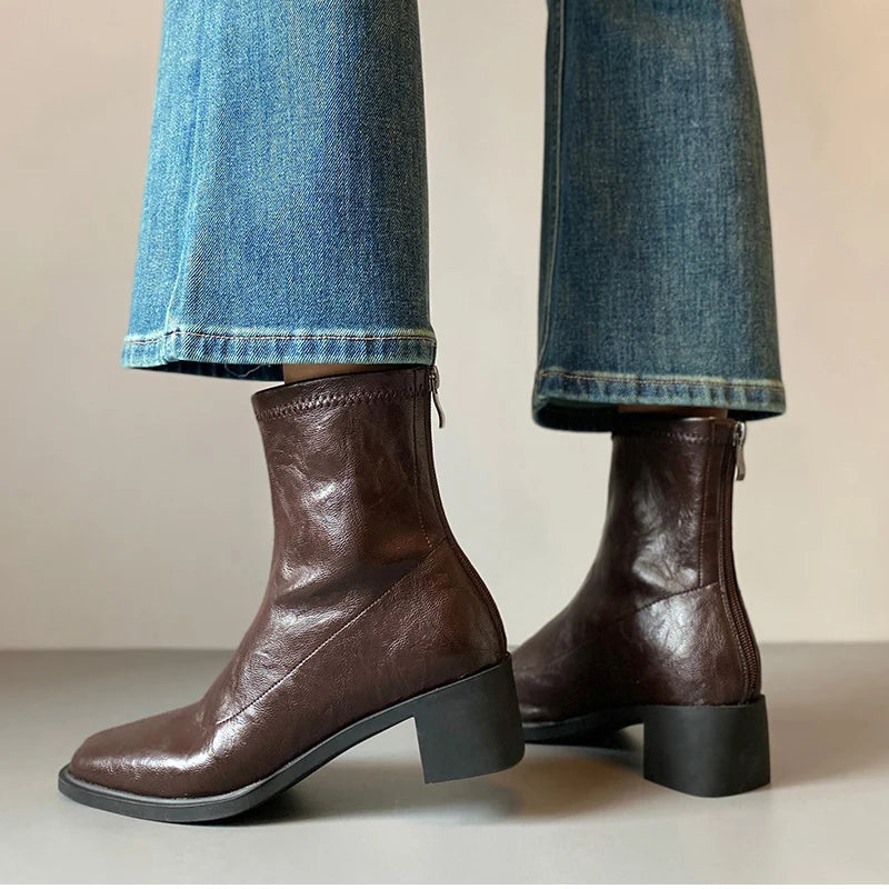 Madaline Retro Ankle Boots