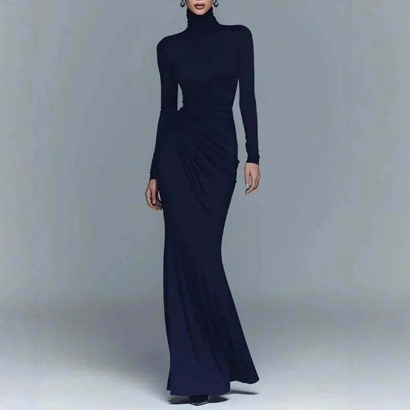 Marchetti Turtleneck Maxi Dress