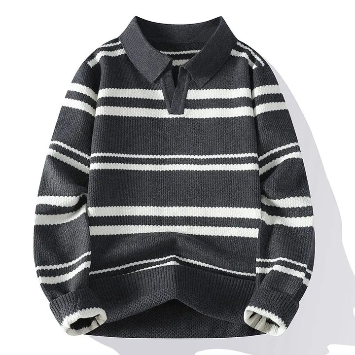 Dashiell Split Collar Polo Sweater