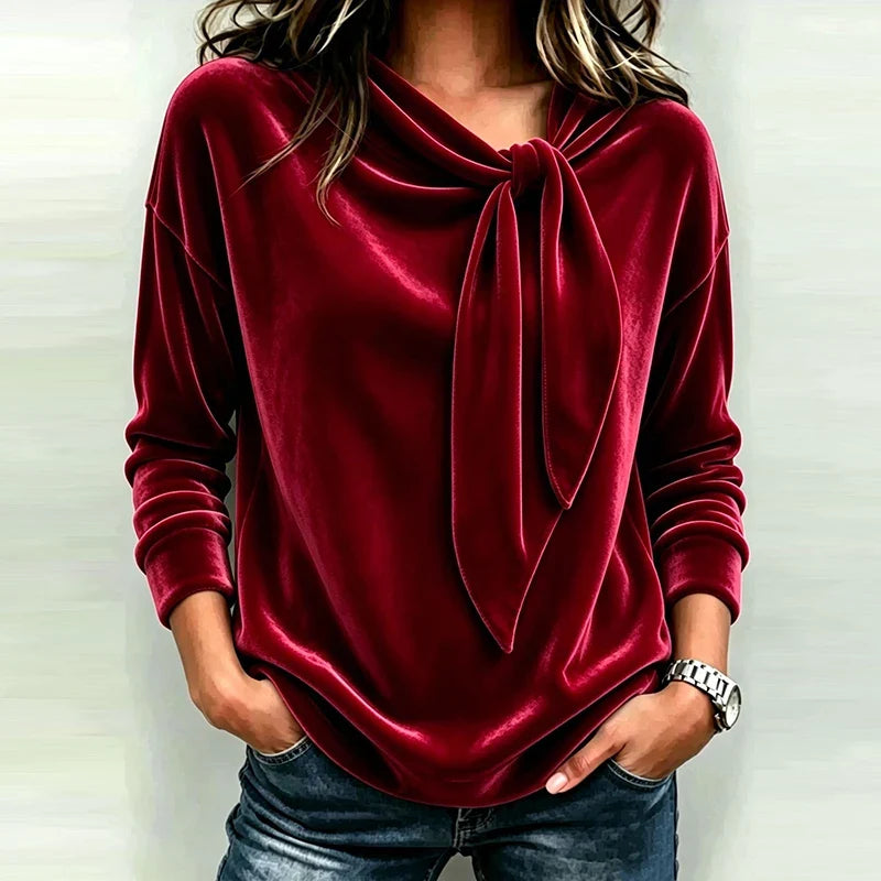 Lucia Bow Neck Pullover