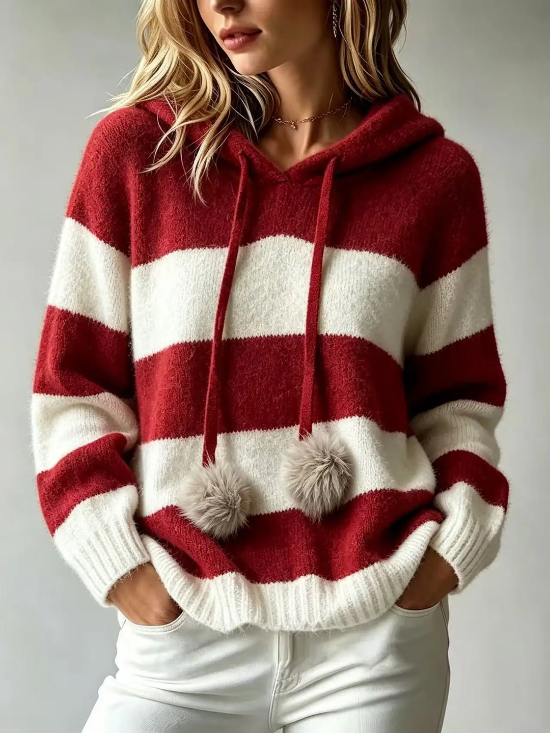 Wynne Striped Hoodie Sweater