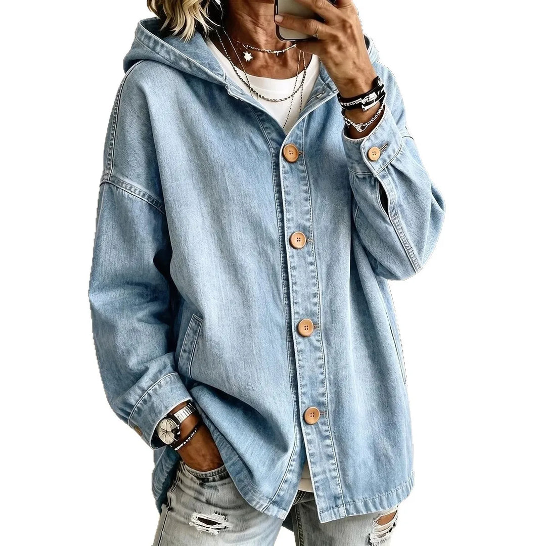 Francesca Hooded Denim Jacket