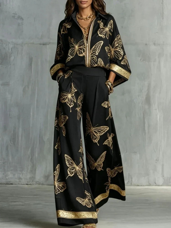 Katarina Butterfly Print Lounge Set