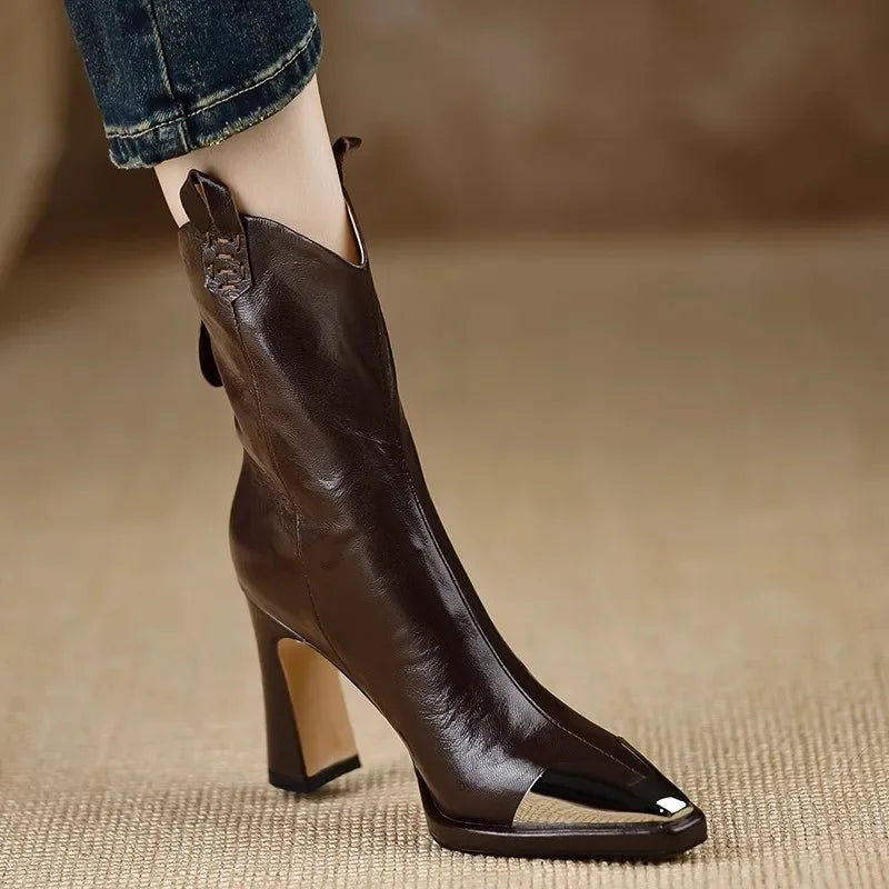 Lennon Leather Ankle Boots