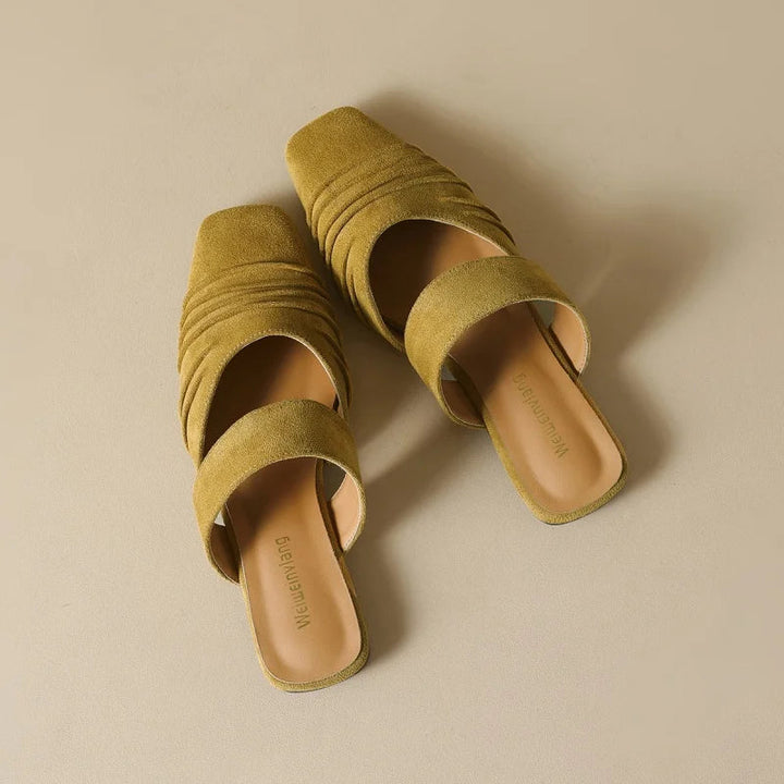 Bethany Square Toe Mules