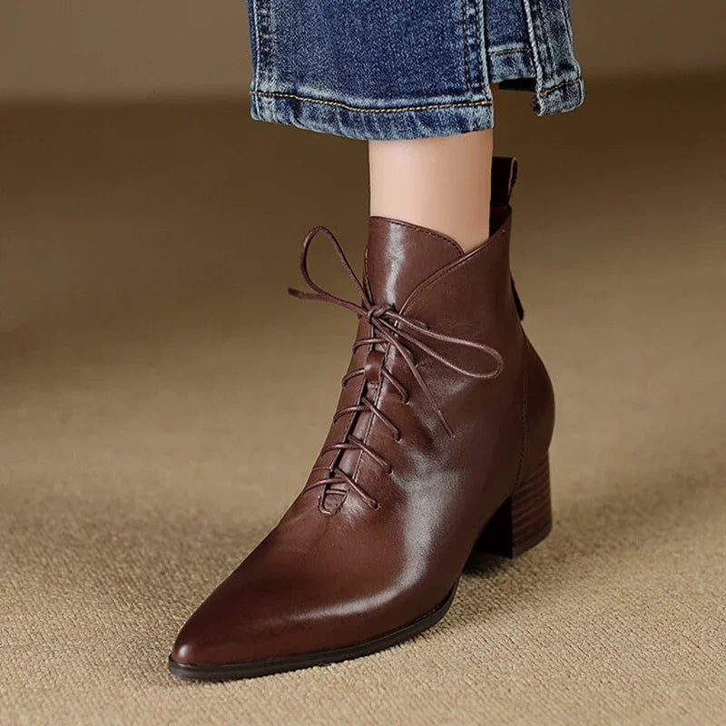 Avery Lace Up Ankle Boot