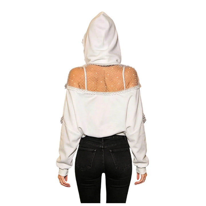 Marielise Fishnet Panel Hoodie