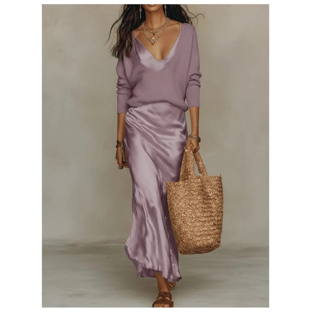 Liliana Silk Skirt Set