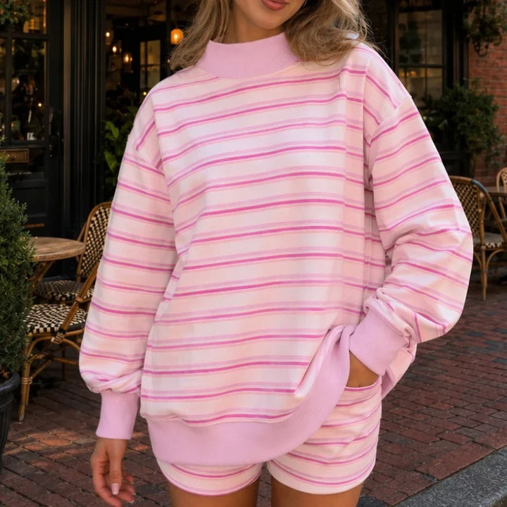 Marlena Striped Pullover Set