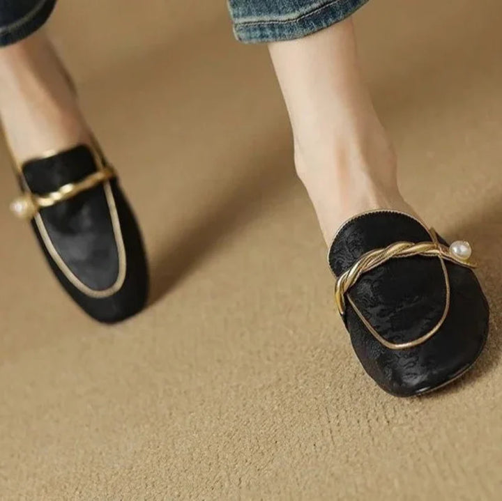 Vivana Floral Embossed Sandals